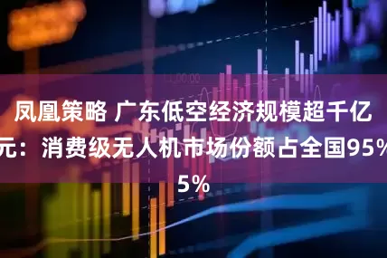凤凰策略 广东低空经济规模超千亿元：消费级无人机市场份额占全国95%