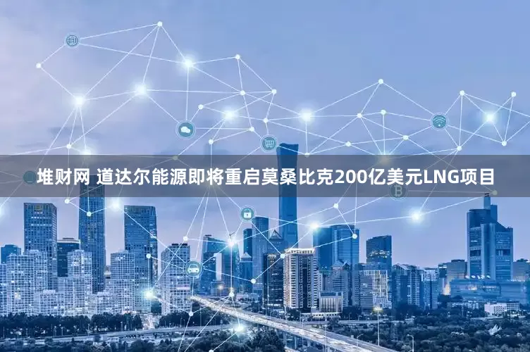 堆财网 道达尔能源即将重启莫桑比克200亿美元LNG项目