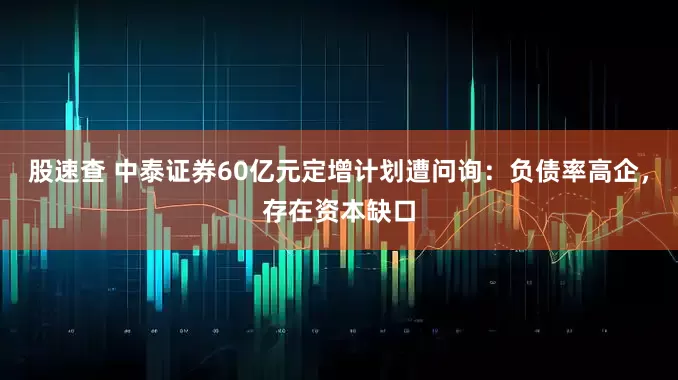 股速查 中泰证券60亿元定增计划遭问询：负债率高企，存在资本缺口